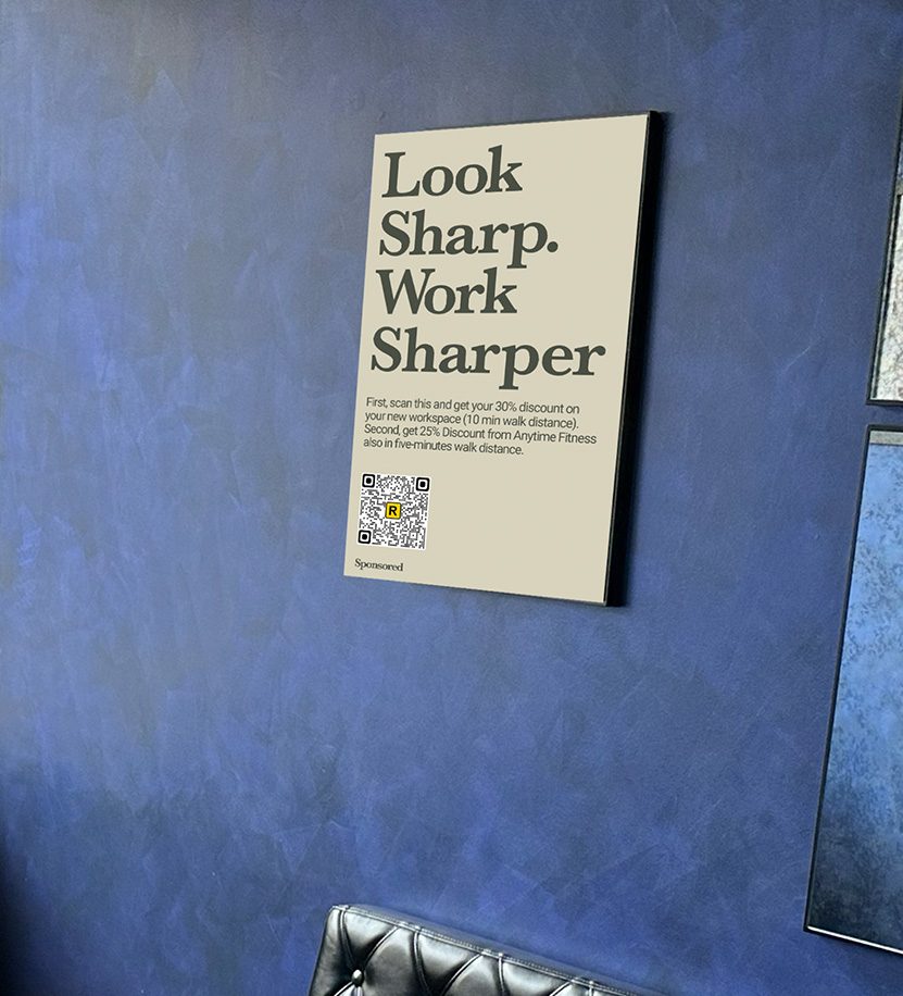 Wall poster at Upper Cut Barbers