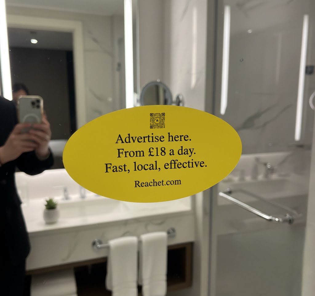 Mirror card, chair 2 at Upper Cut Barbers